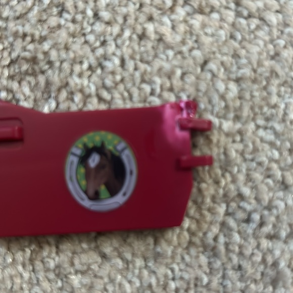 Red truck for horses it does have a broken door but still works. - Picture 4 of 6